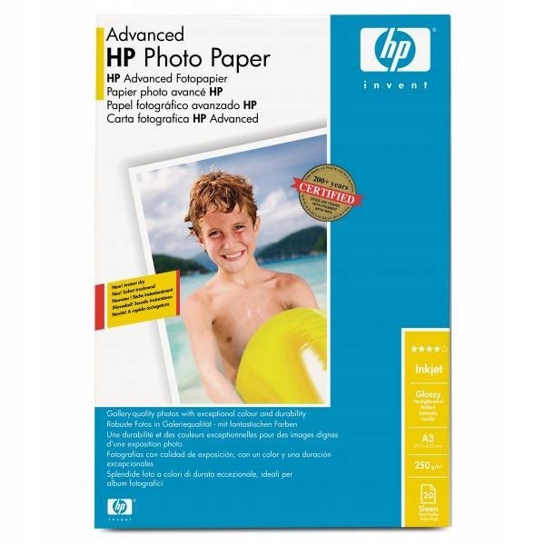 Fotografický papír Hp Fotografický papír Hp Advanced, lesklý – 20
