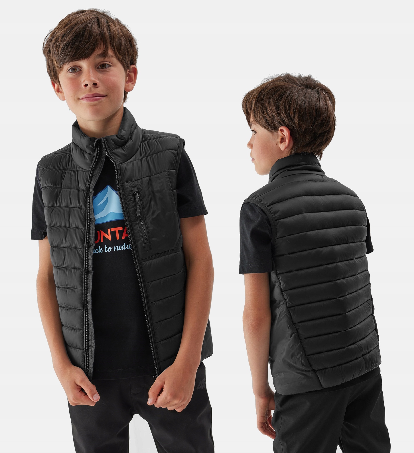 4F KAMIZELKA PUCHOWA CHŁOPIĘCA KURTKA BEZRĘKAWNIK Rozmiar (new) 128 (123 - 128 cm)