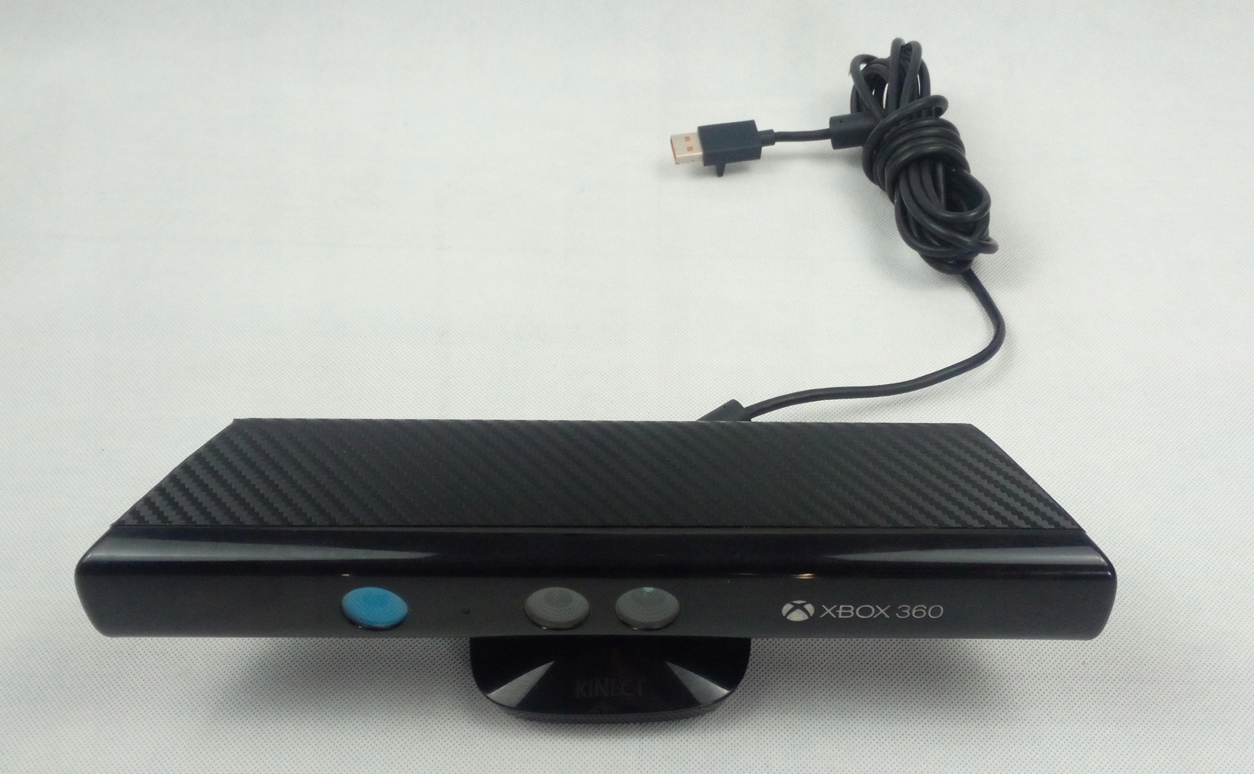 KINECT SENSOR RUCHU NA XBOX 360 KARBON + NOWY SOLIDNY UCHWYT NA TV Informacje o bezpieczeństwie CE