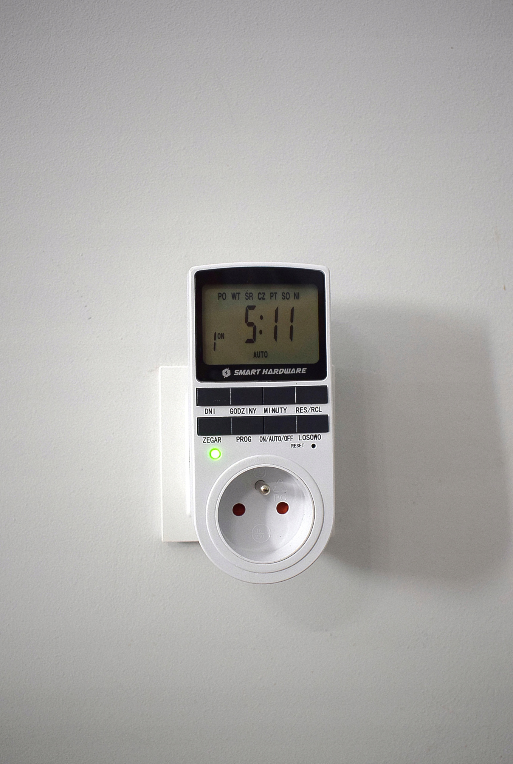 PROGRAMATOR CZASOWY WŁĄCZNIK WYŁĄCZNIK LCD CYFROWY HARMONOGRAM 7 DNI POLSKI Rodzaj programator czasowy