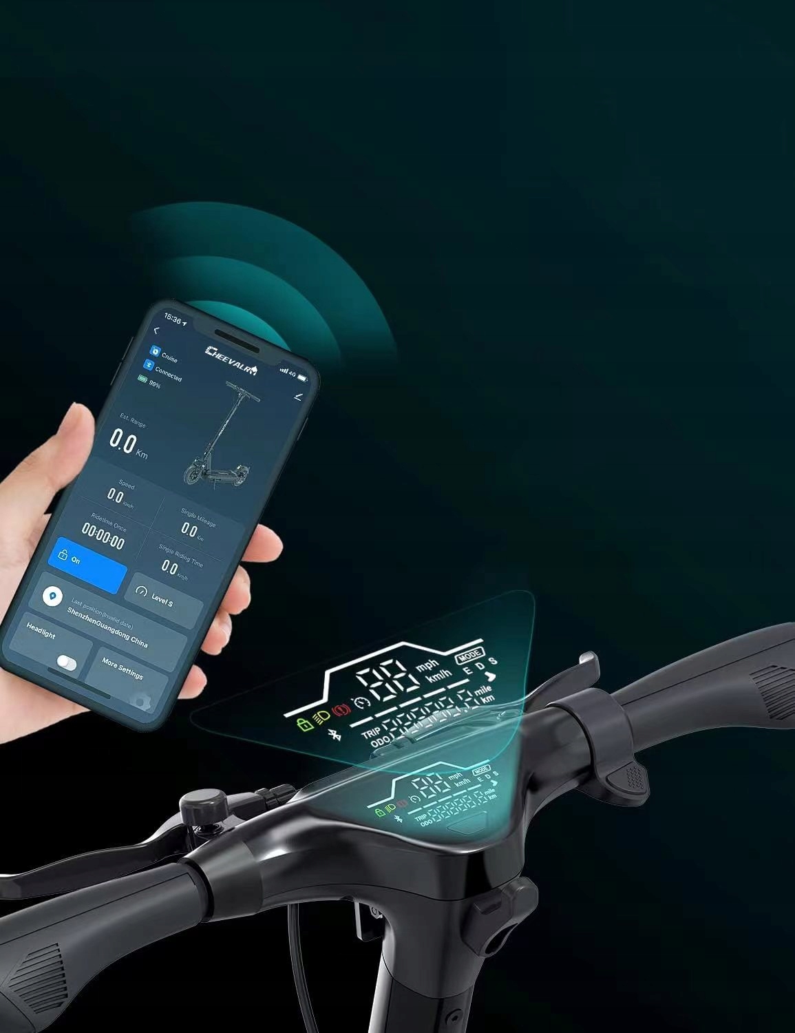 Składany Pojazd Elektryczny Dla Dorosłych Cheevalry 15AH 750W 10" Prędkość maksymalna 20 km/h