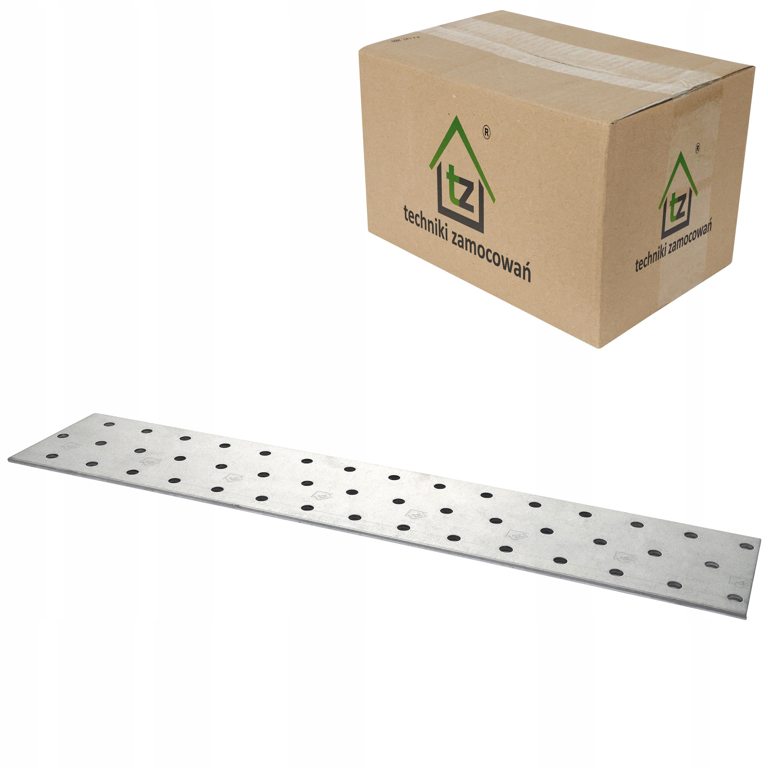 Perforované dlaždice 60x300 x 2 mm 50 ks Tesařské spojky ploché PP39