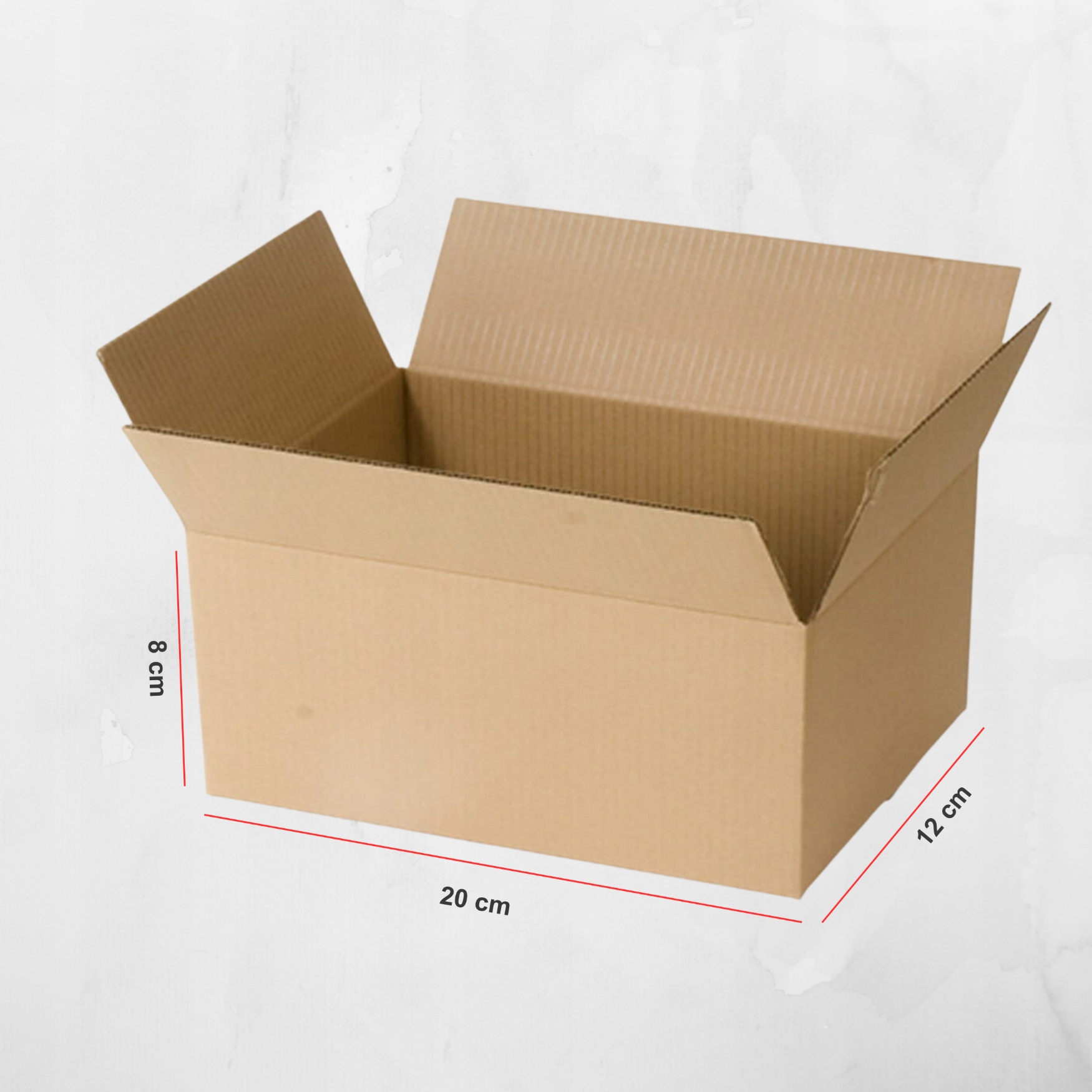 KARTON 200x120x80 mm Pudełko Karton klapowy GABARYT A 100szt Liczba sztuk w ofercie 100 szt.