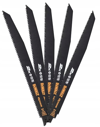 Pilový List na řezání dřeva s hřebíky 305 mm 5 ks šavlové pily DeWalt