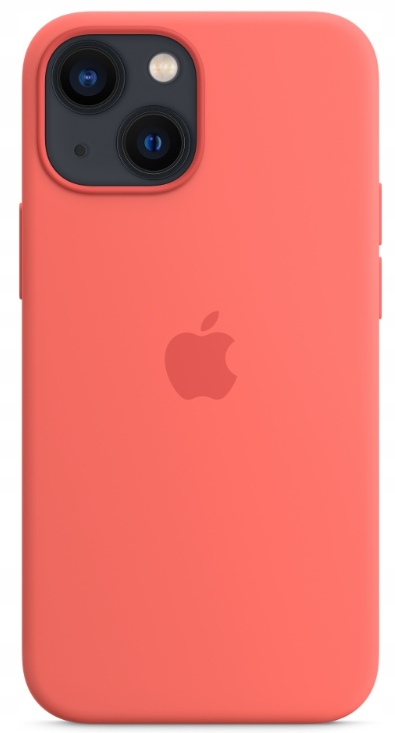 Etui Silikonowe Apple iPhone 13 Mini Pink Pomelo Pomarańczowe MagSafe Case