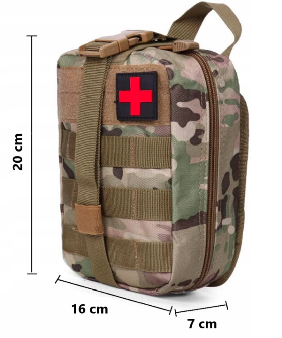APTECZKA TAKTYCZNA TURYSTYCZNA SURVIVAL MULTICAM Materiał dominujący nylon