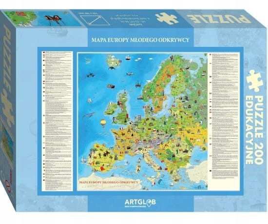 

Europa Młodego Odkrywcy Mapa Puzzle 200 Elementów