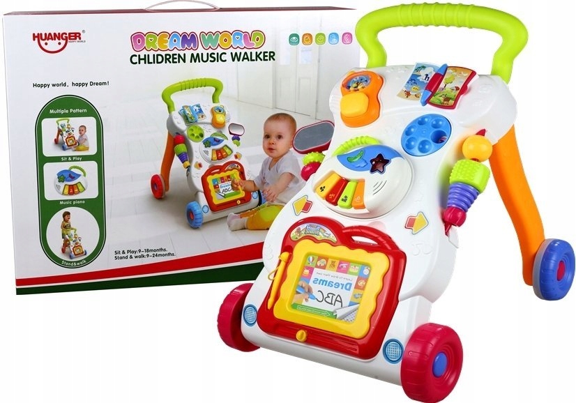 

Pchacz Chodzik Telefon Pianinko Znikopis 3 w 1