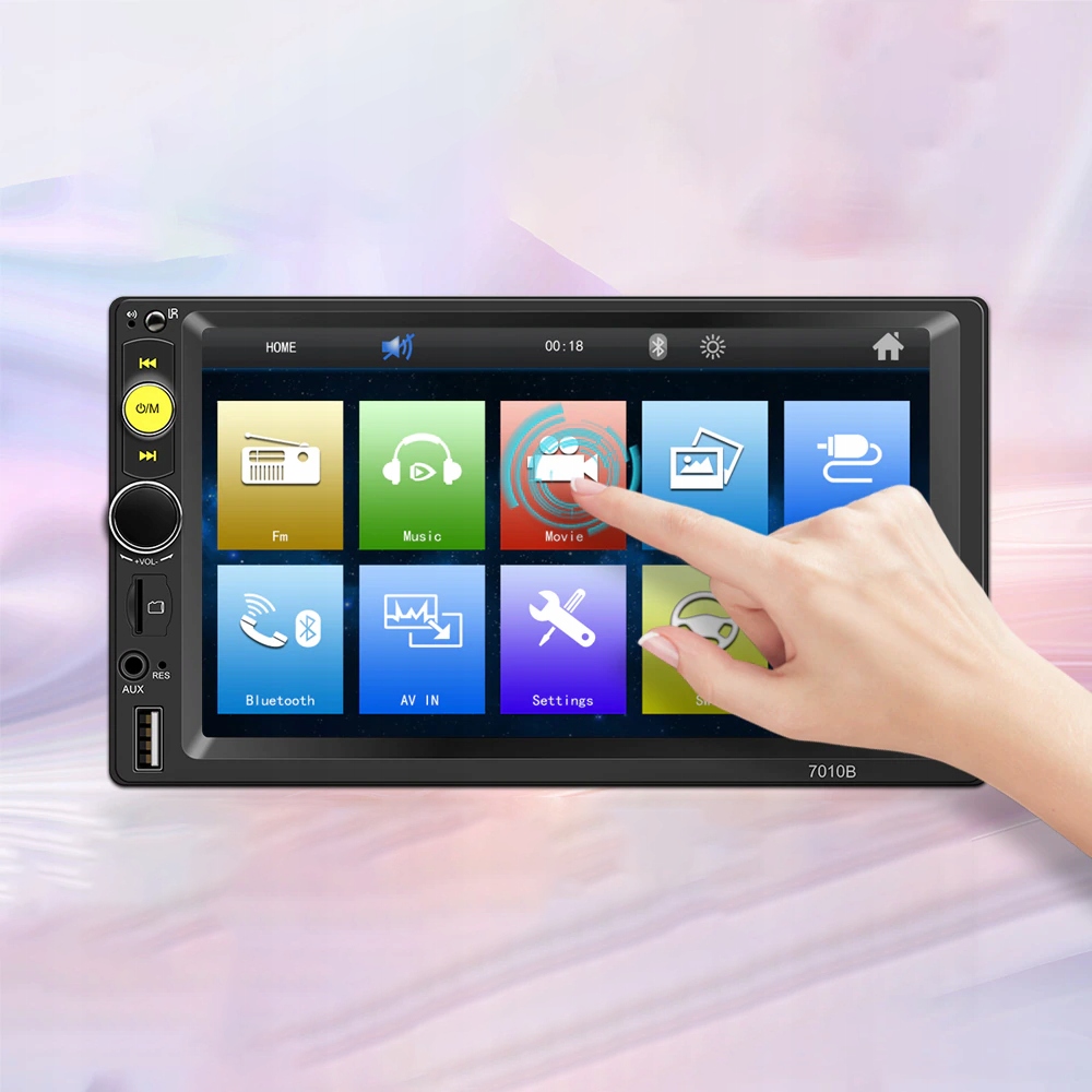 RADIO SAMOCHODOWE BLUETOOTH 2DIN USB DOTYKOWE Złącza AUX minijack RCA Pre-out (przedwzmacniacz) RCA Sub-out (subwoofer) USB