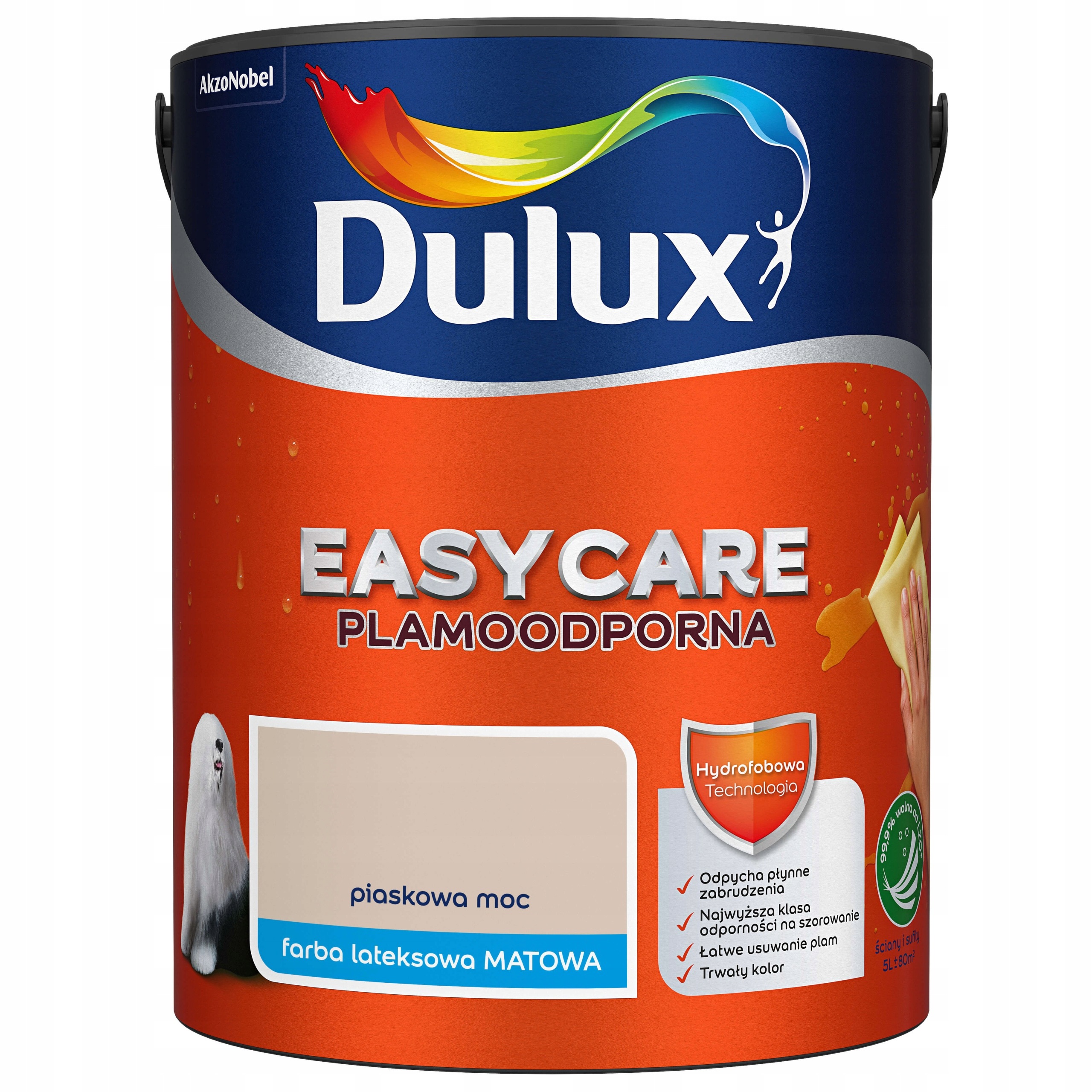 Dulux Easy Care Barva Odolná Proti Skvrnám, Písková, Výkon 5 L