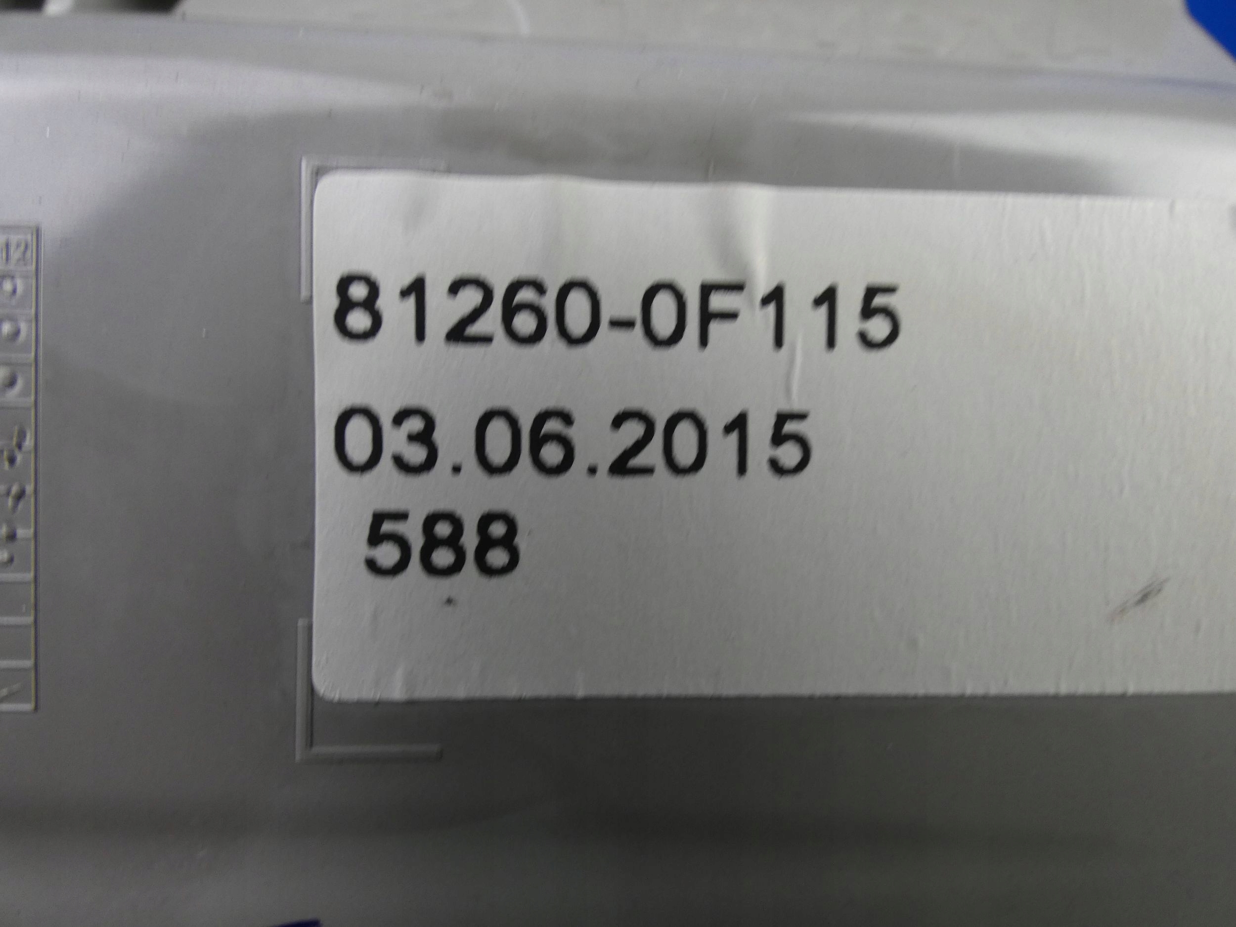 TOYOTA VERSO II LIFT light inner OSWIETLENIE front
