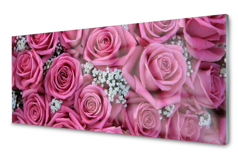 

Panel szklany do kuchni Róże Kwiaty Roślina 125x50