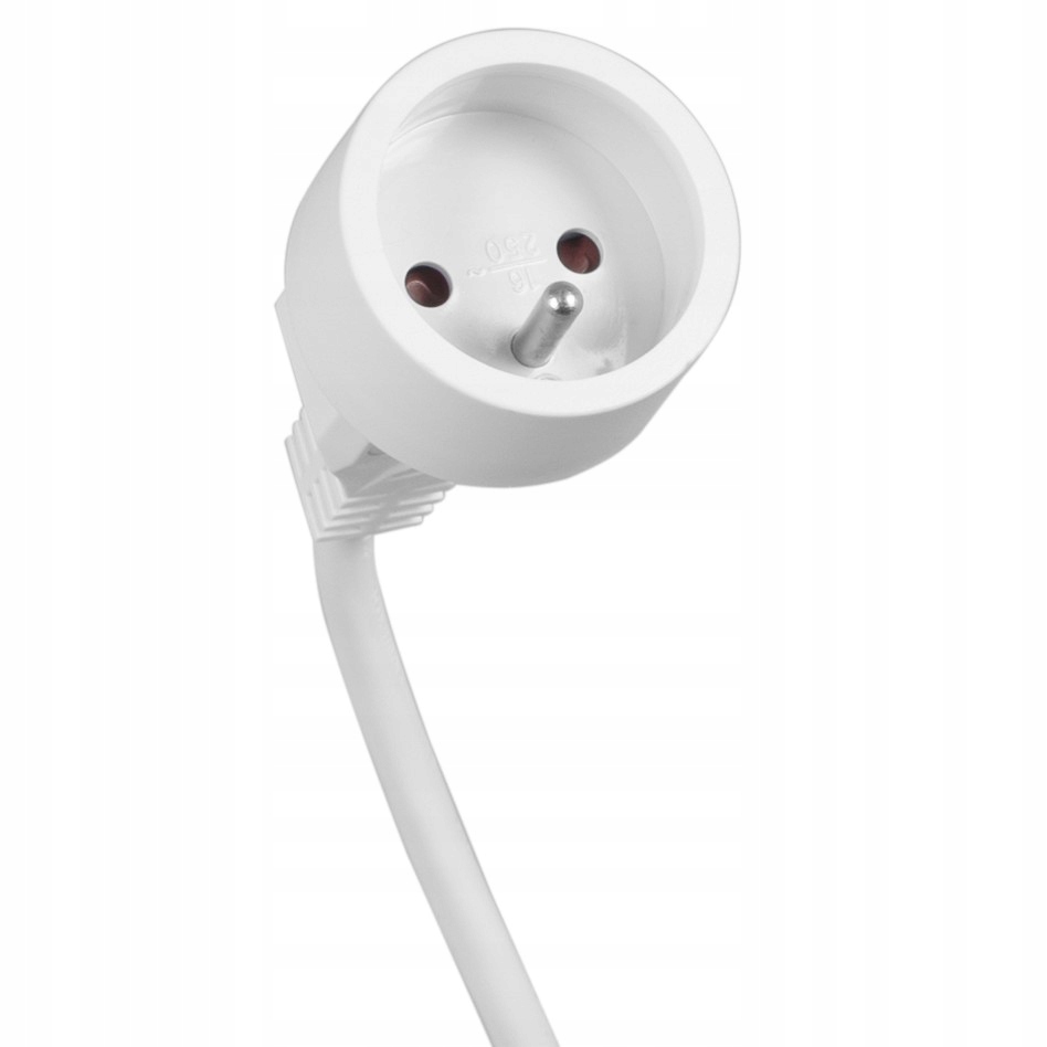 PRZEDŁUŻACZ SIECIOWY Z UZIEMIENIEM 1 GNIAZDO 10M Materiał izolacji guma