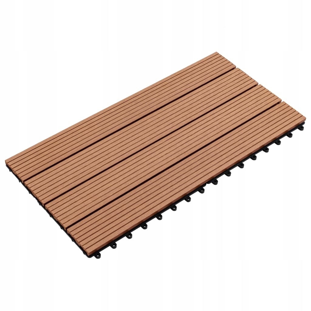 PŁYTKI TARASOWE Z WPC 60X30CM 6SZT 1 M² BRĄZOWE Producent VidaXL