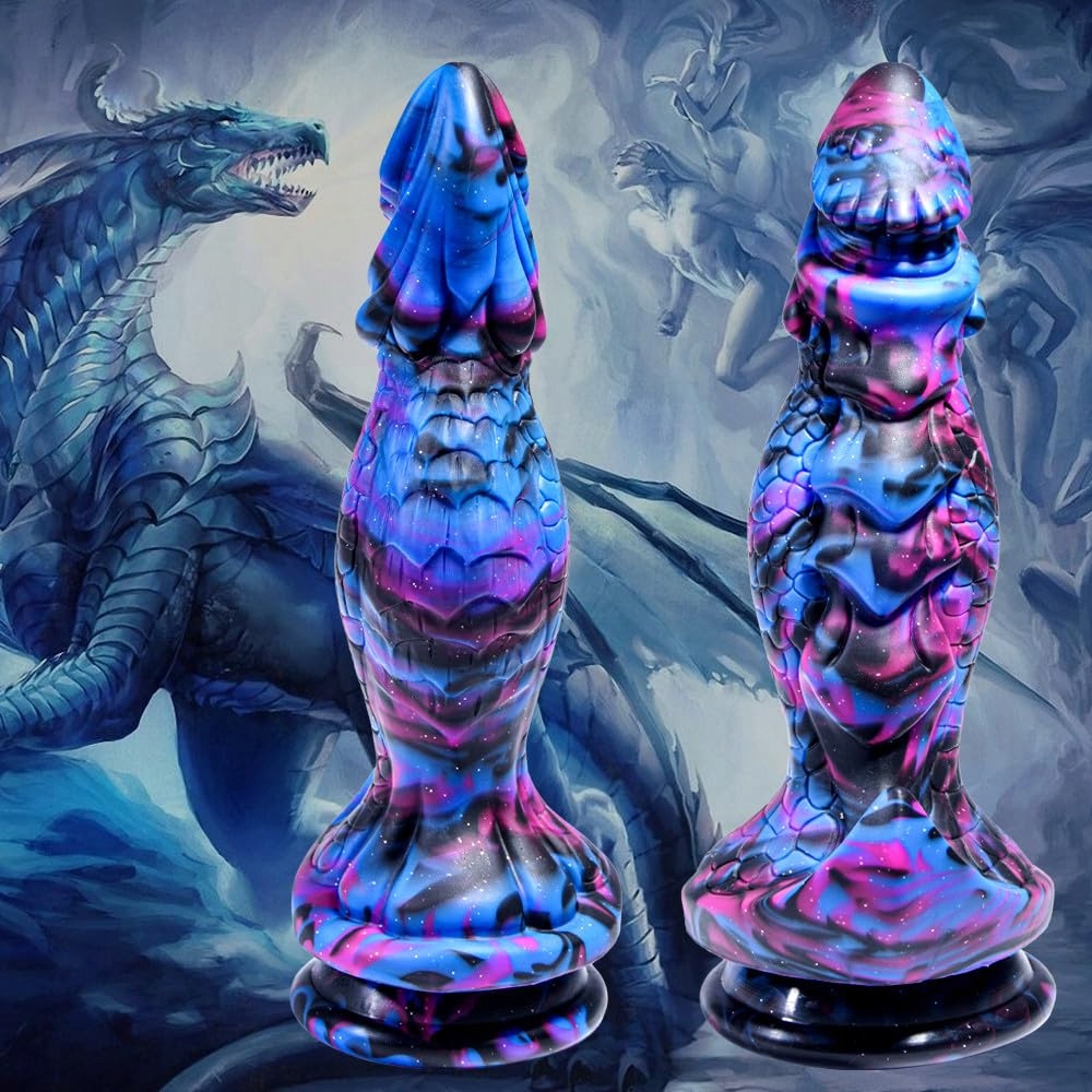 REALISTISCHER Dildo Smok Dla Dorosłych 25 cm Silikonowy Fantazyjny Dildo — miniatura 3