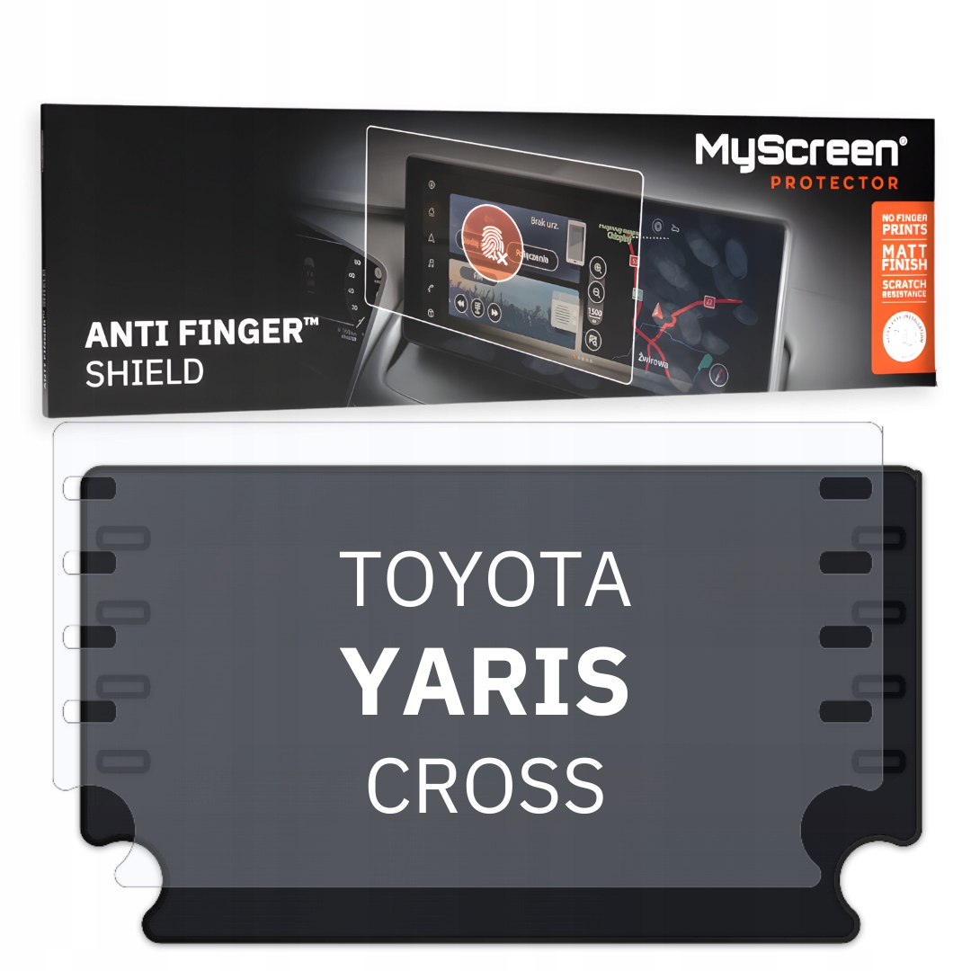 Matná fólie pro Toyota Yaris Cross 2020 Hlavní obrazovka 8" MyScreen Anti F