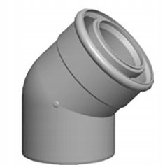 Kolano Wolf DN60/100-45° (PARA) 2651727