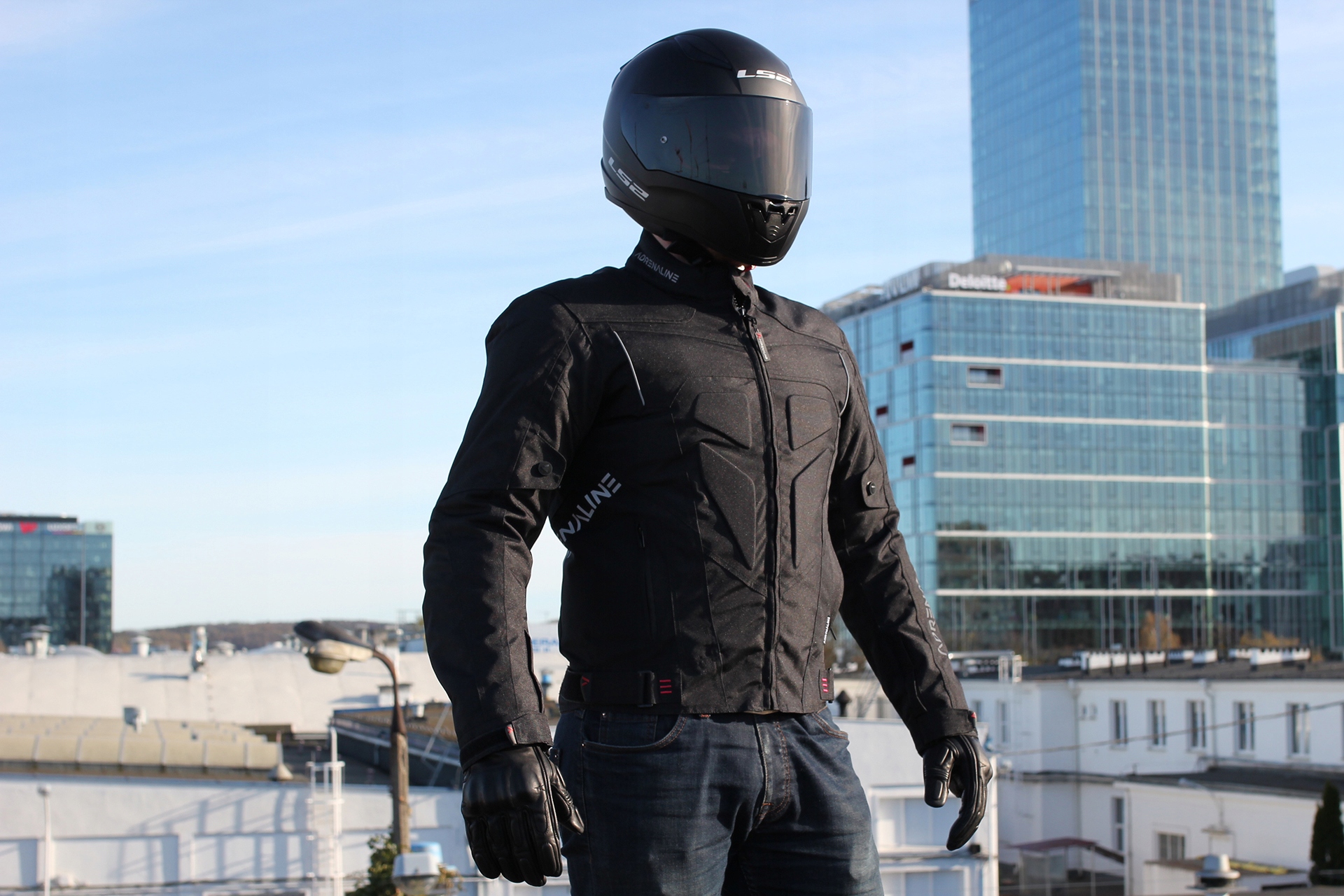 KURTKA MOTOCYKLOWA ADRENALINE HERCULES black Rozmiar 4XL