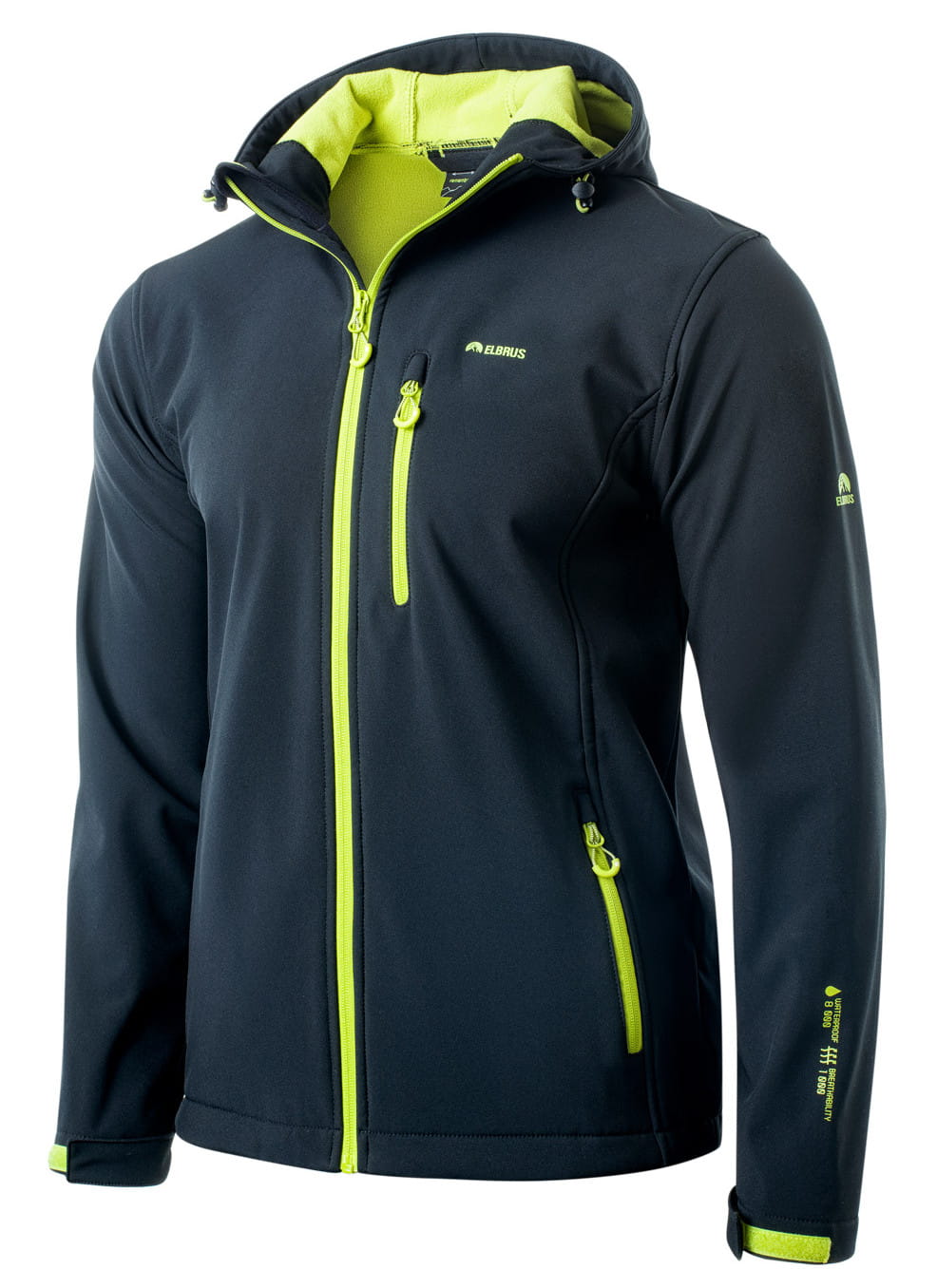 Elbrus Softshell Kurtka Męska Z Kapturem Czarna XL
