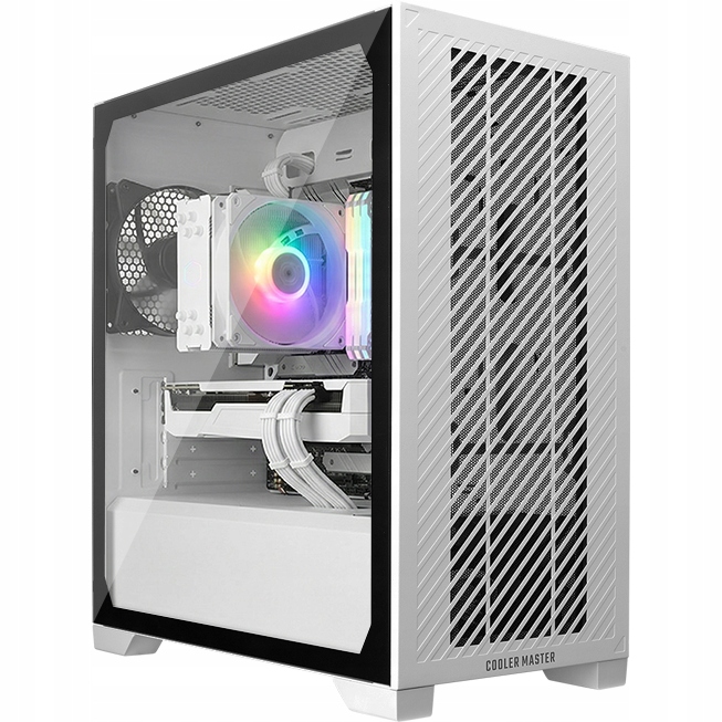 Obudowa do komputera Pc biała gamingowa wentylator filtry Okno Usb-c mATX