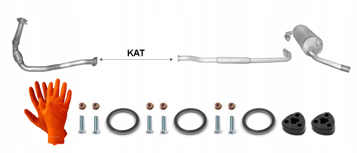 Toyota Rav 4 2.0i (Fancruiser) 16V 4X4 95kW (1994-1996) 3D Výfukový Systém