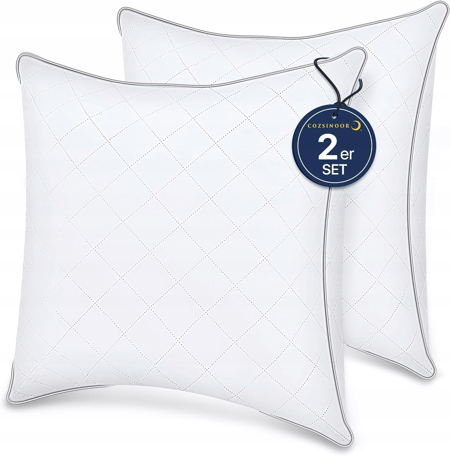 Polštář 80X80 CM Sada 2 Mikrovlákných Polštáře Home Cozsinoor