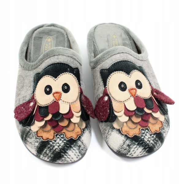 Pantofle sova 3D Sanital Flex šedé Z27654X vel. 37