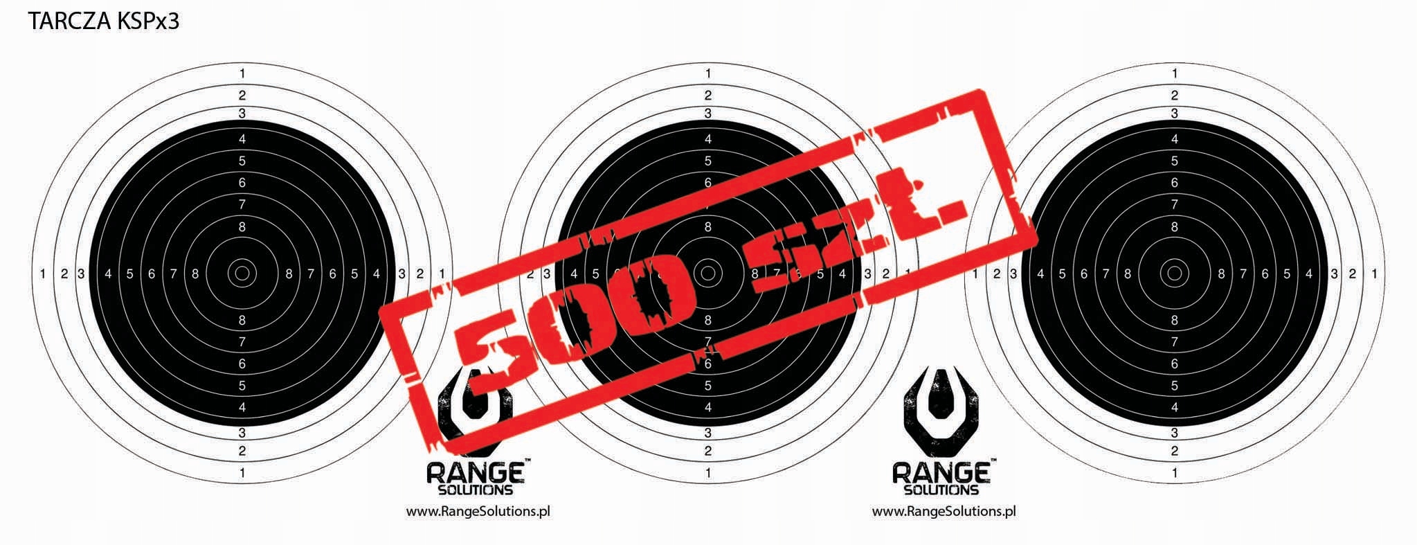 Střelecké kotouče Range Solutions 3x Ksp 500 ks
