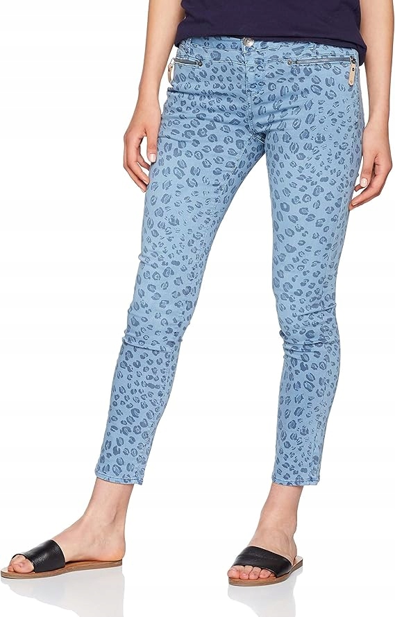 Garcia Džíny Úzké Nohavice S Potiskem S Tlapkami A Zipy 25 6BA