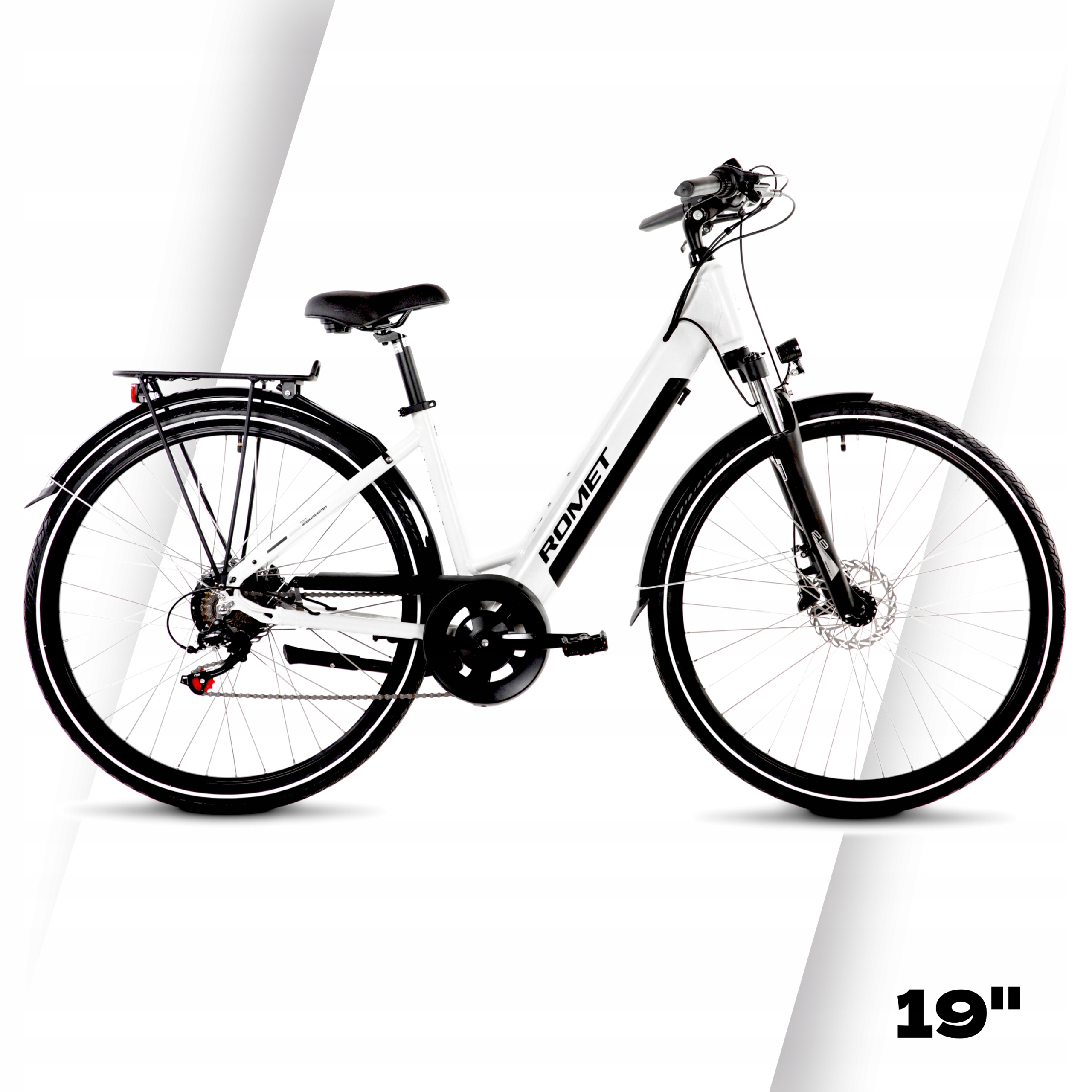 Uniwersalny Rower elektryczny Romet Wave Bf 1.0 R 28" rama 19" 504WH 250W