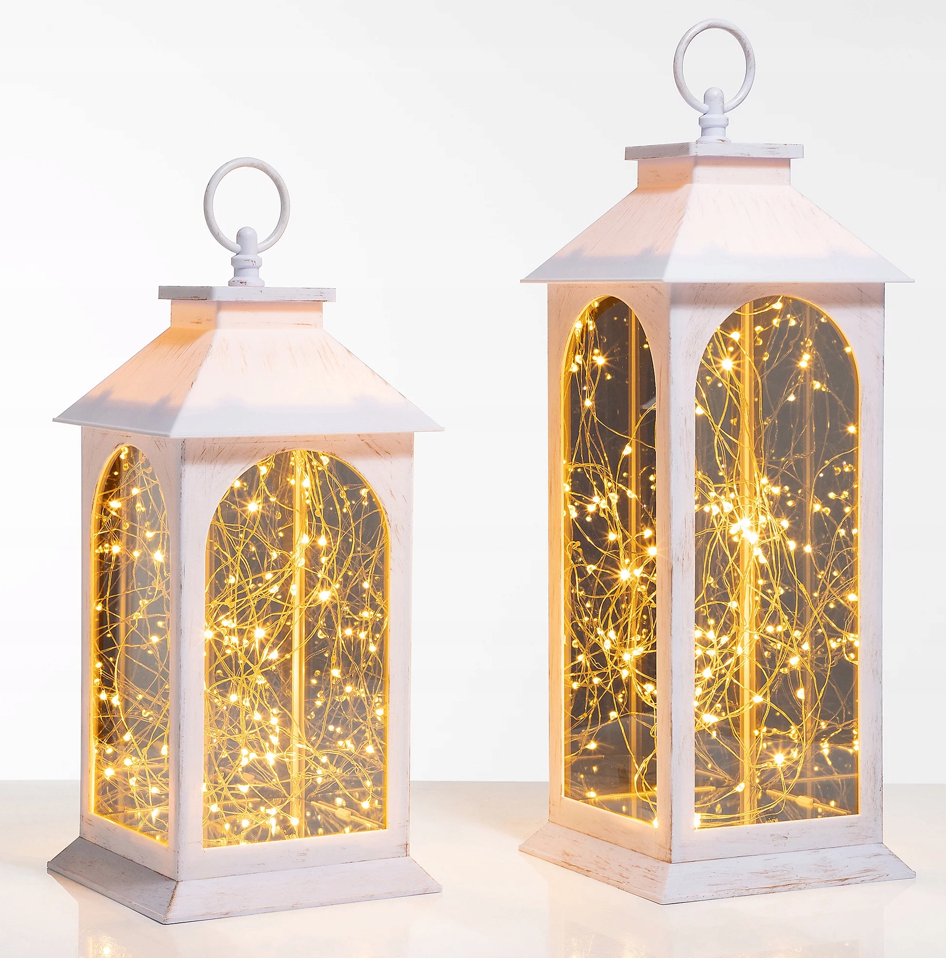 

Latarnia Lampion Led Multikolor Lustrzany Komplet