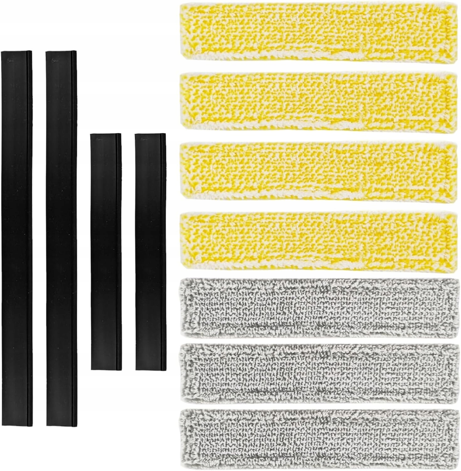 Levně Akcesoria Pro Čističe Oken 7KS Podložky Mikrovlákno 4 Náhradní Stahováky