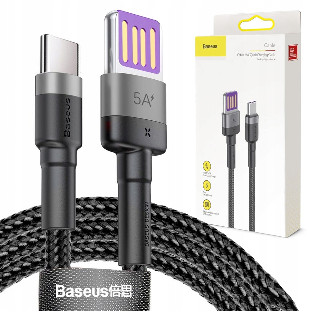 

Bsaeus Kabel Usb C 1M 5A Qc 3.0 Charge 40W