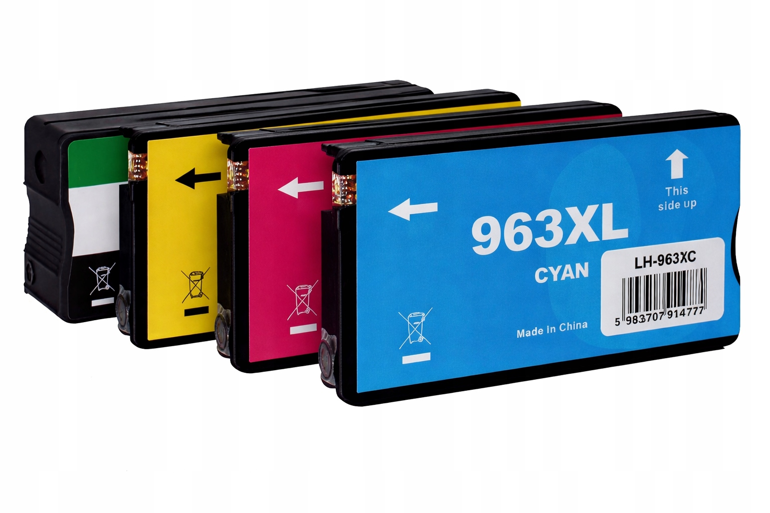 4x náhradní inkoust pro Hp 963 XL sada 9010 9013 9023 9010 9020 9012 9022