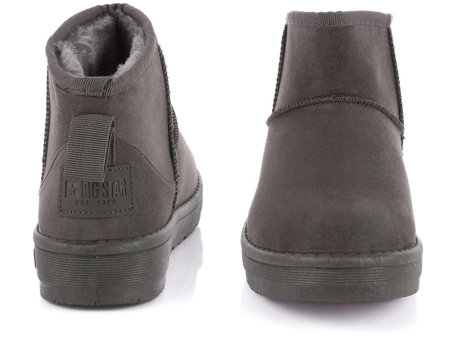 BIG STAR BUTY BOTKI ŚNIEGOWCE OCIEPLANE FUTERKIEM DAMSKIE SZARE r. 38 Rozmiar 38