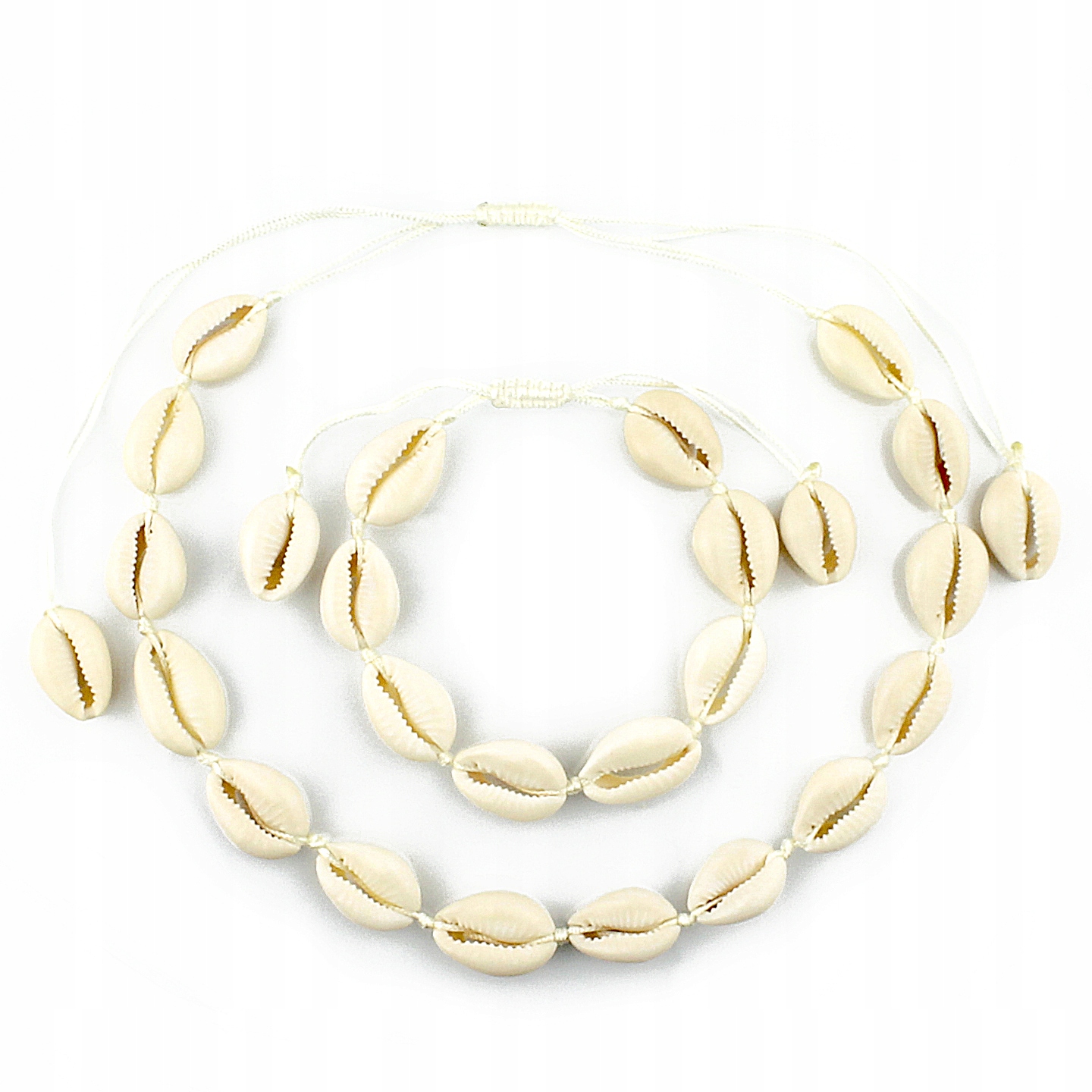 

Naszyjnik Choker Bransoletka Muszelki Muszle Kauri