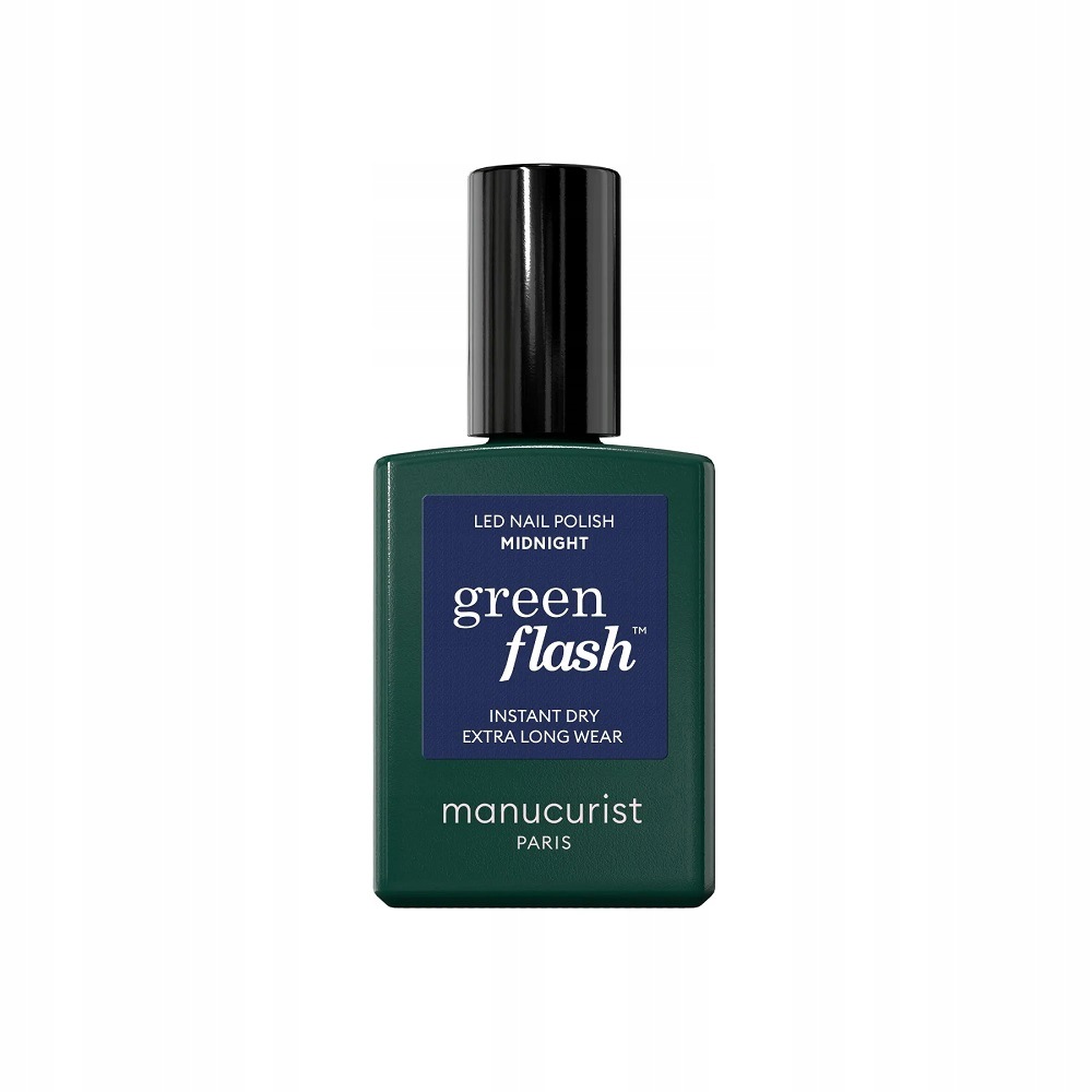 Manucurist Green Flash Nail Polish lak na nehty Midnight 15 ml