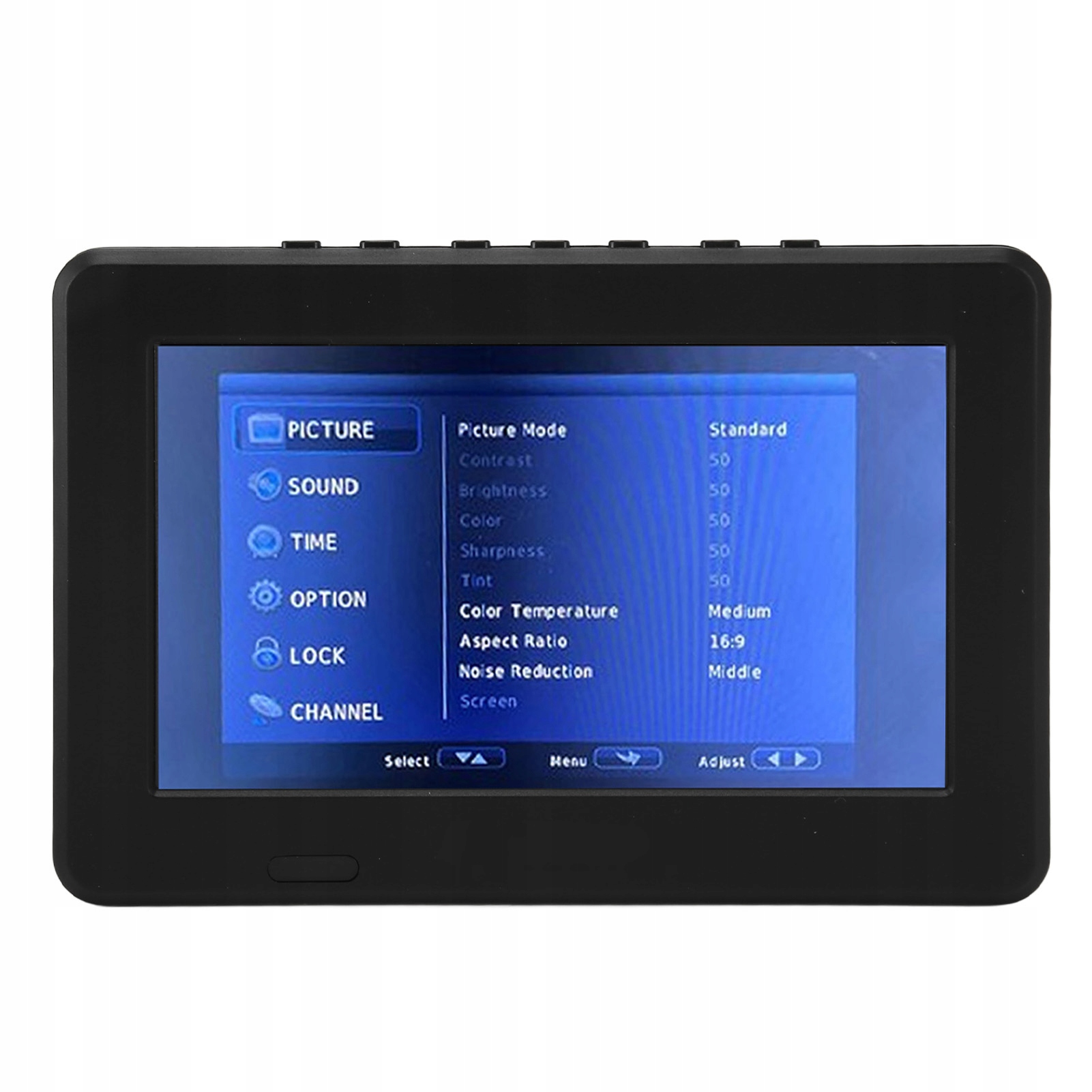 7palcový přenosný Hd Led televizor Digitální přenosný přehrávač 5H