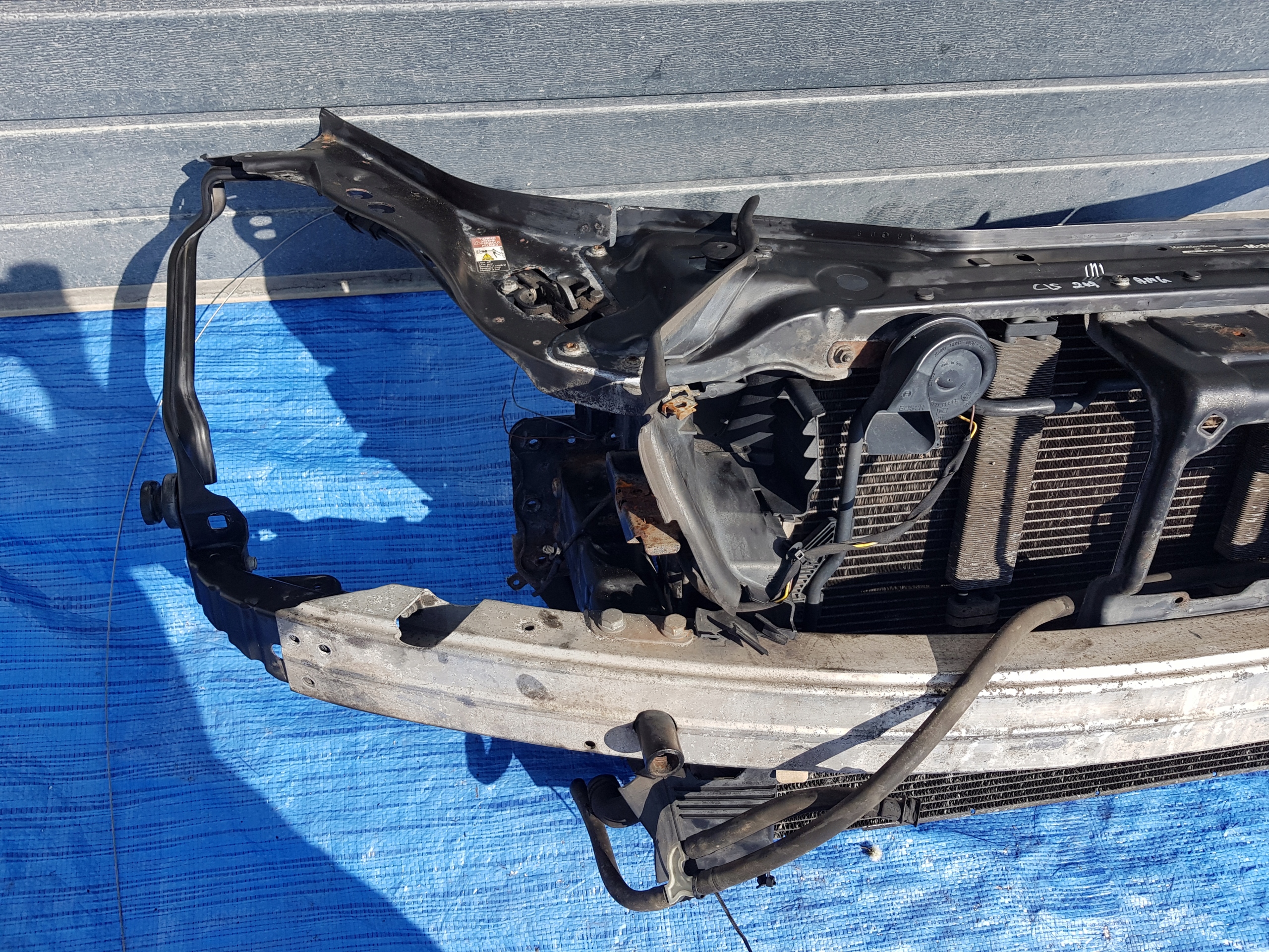 support panel for radiators radiator KOMPLET MERCEDES CLS 55 AMG W219 5.5 V8 compressor;
