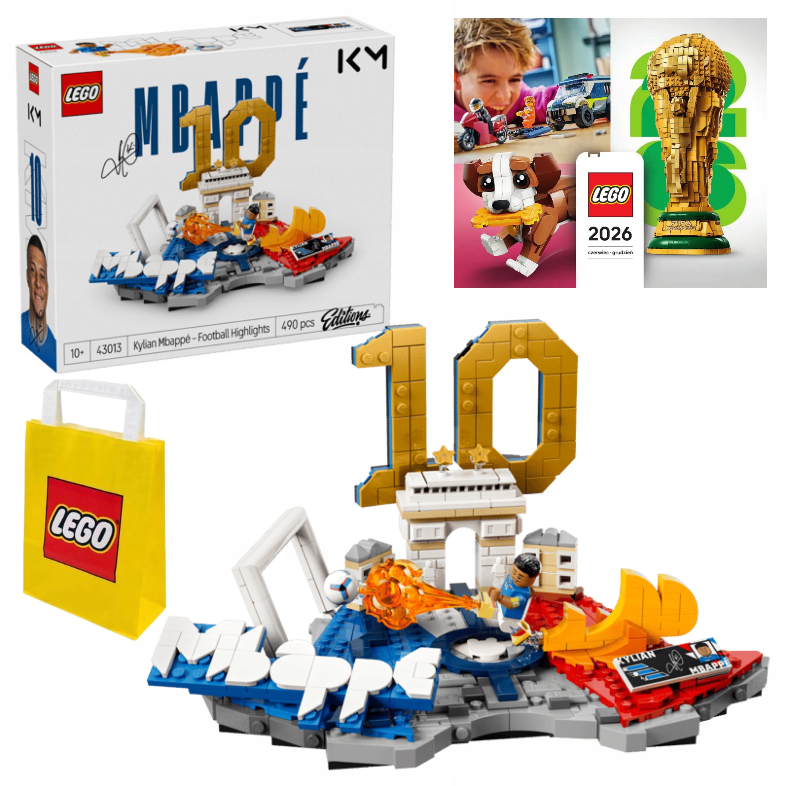 Lego 43013 Editions Kylian Mbappé Fotbalové momenty Stavebnice Katalog Taška
