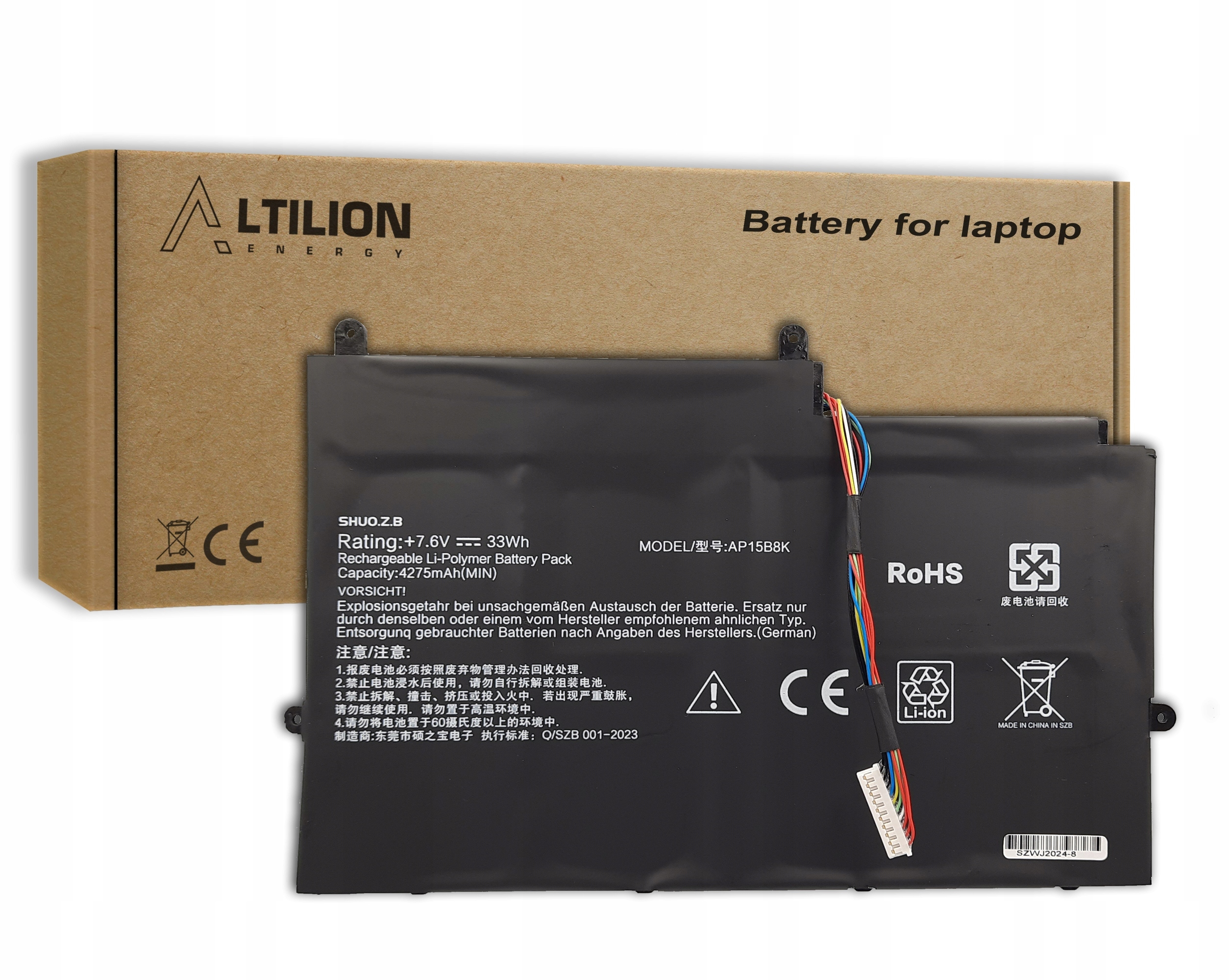 Baterie Altilion Energy AP15B8K kompatibilní s Acer