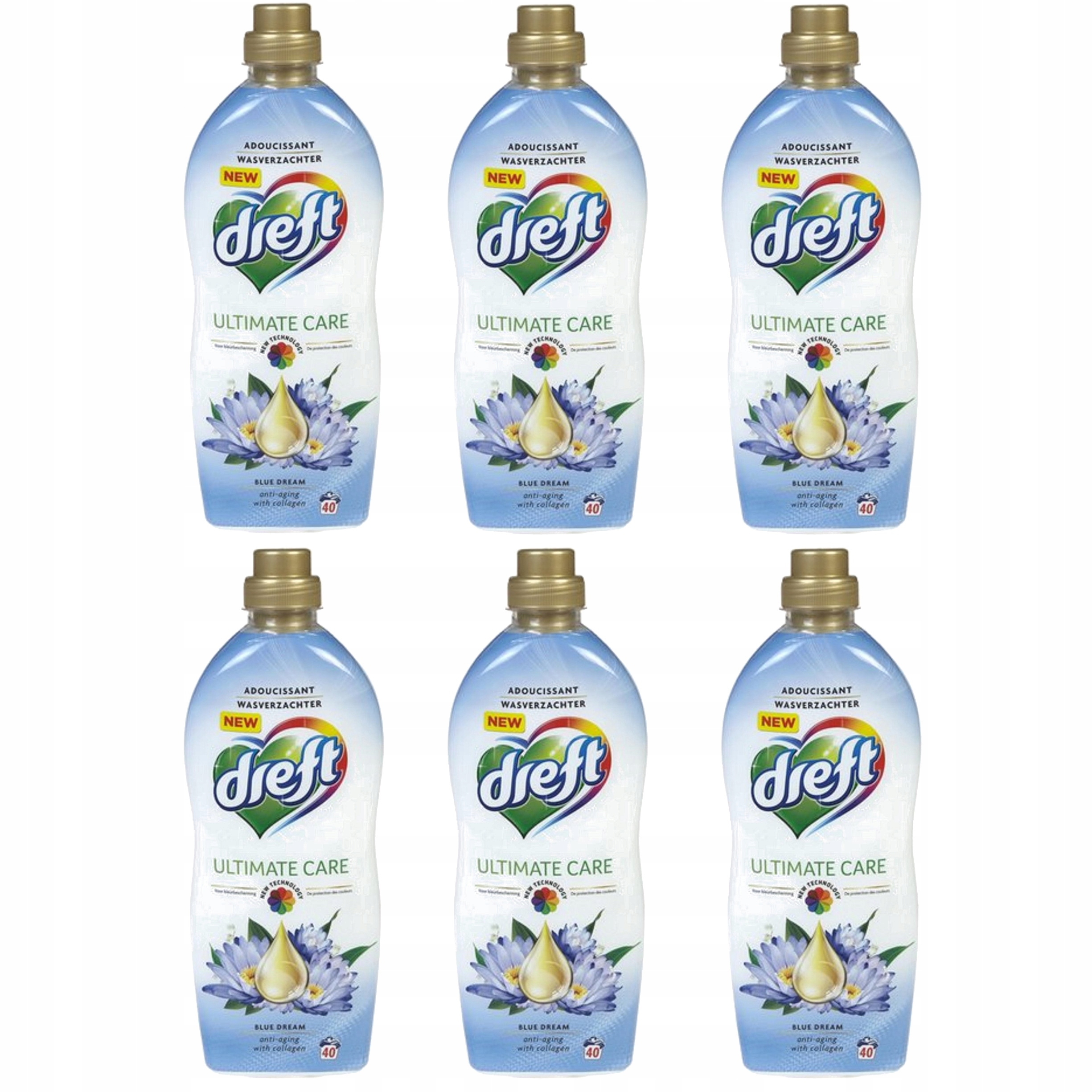 Levně 6 x Tekutá aviváž Dreft Blue Dream 40 praní 1 l