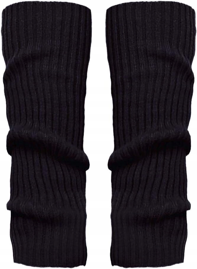 SUNTRADE Zestaw 2 par Getry Ocieplacze na łydki Białe i czarne Marka inna