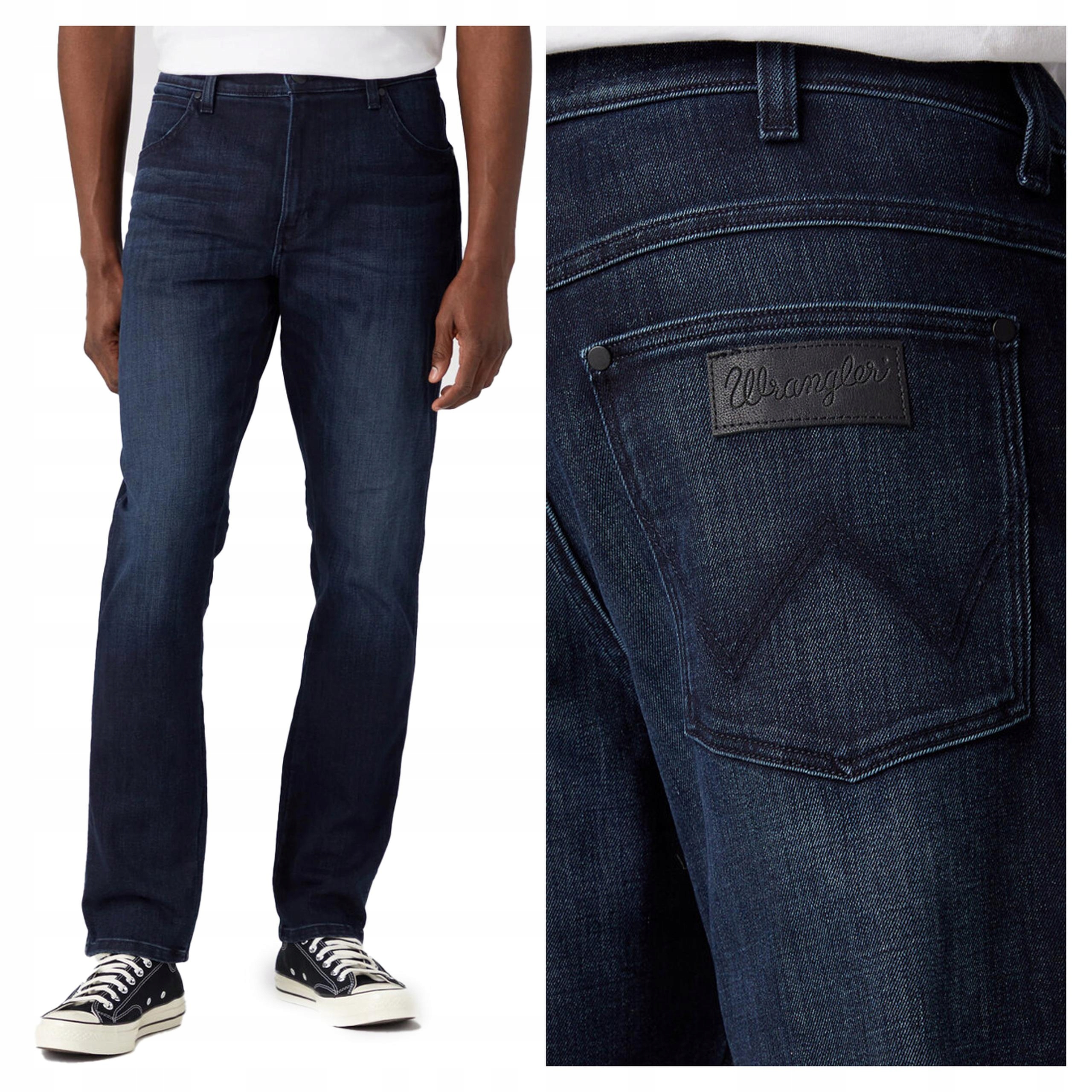 Pánské jednoduché džínové kalhoty Wrangler River 32/32