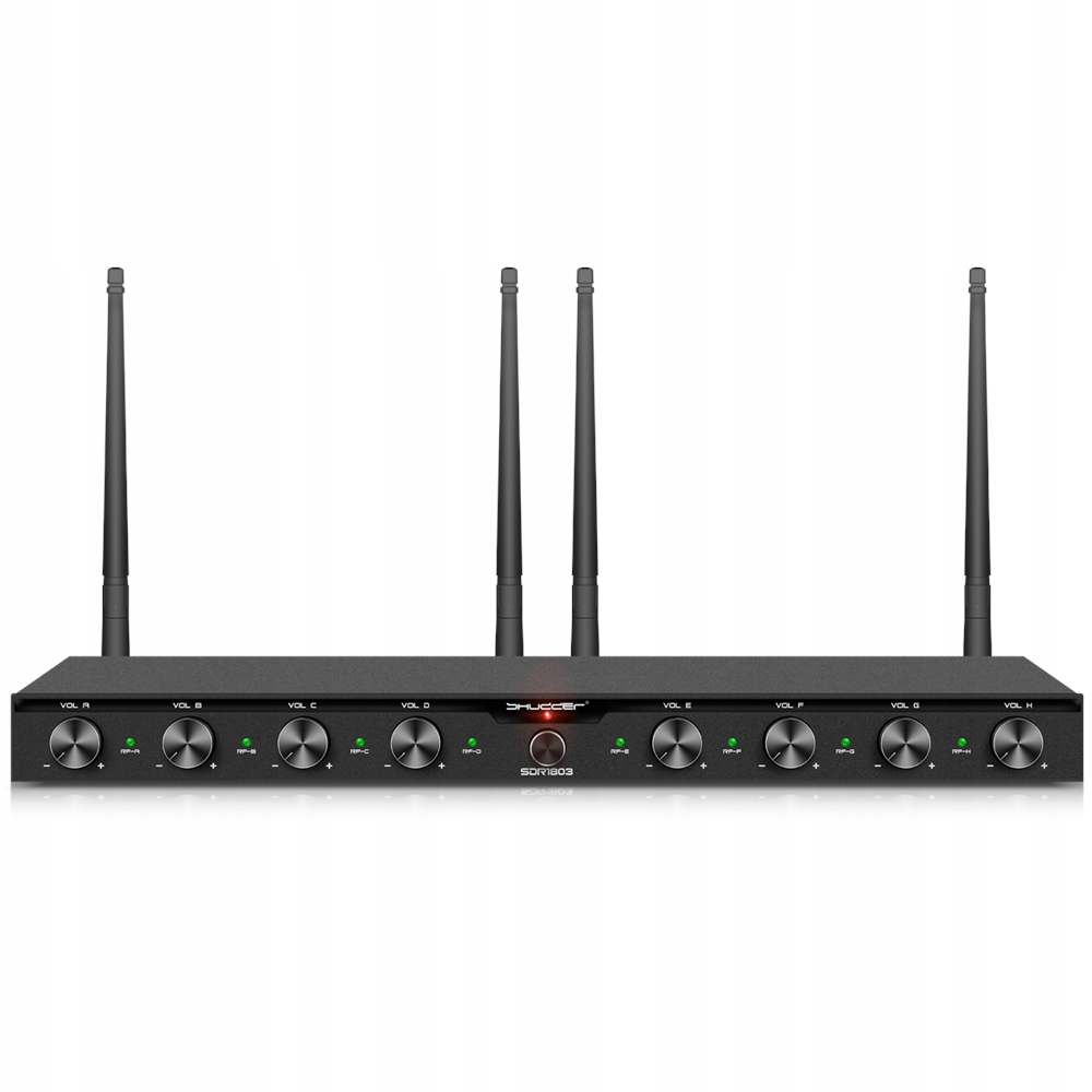 Mikrofony bezprzewodowe Shudder 8 kanałowe 4x mikrofony + 4x bodypack HIT Model SDR1083