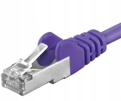 Premiumcord Patch kabel CAT6a S-ftp, RJ45-RJ45, Awg 26/7 7m fioletowy