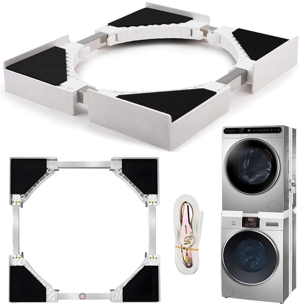 Łącznik Pralki Z Suszarką Półka Szuflada 46CM-66CM Redukuje Wibracje