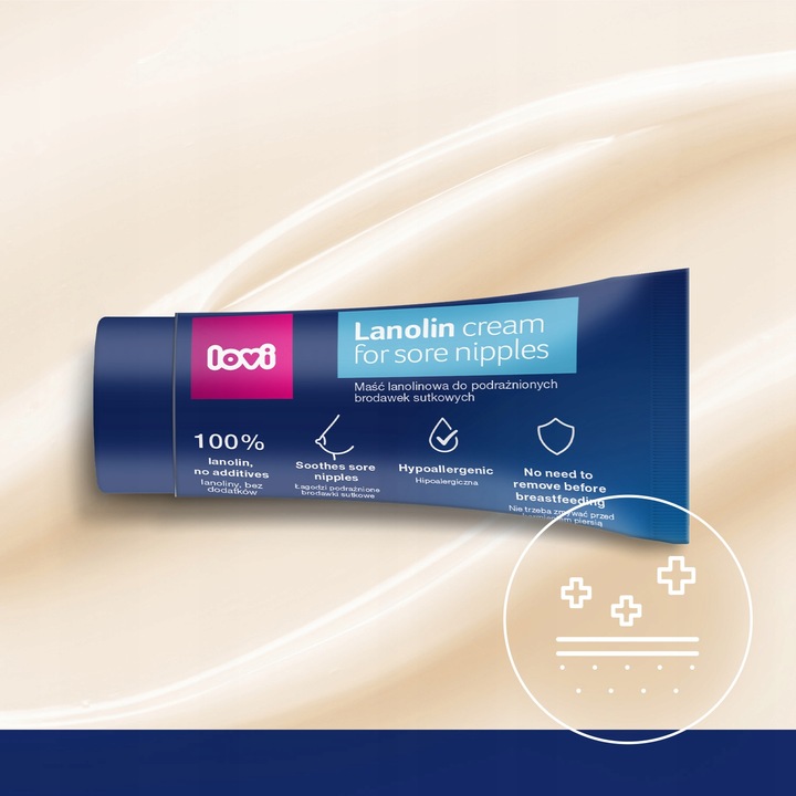 LOVI MAŚĆ LANOLINOWA DO BRODAWEK SUTKOWYCH 37g Opakowanie tubka