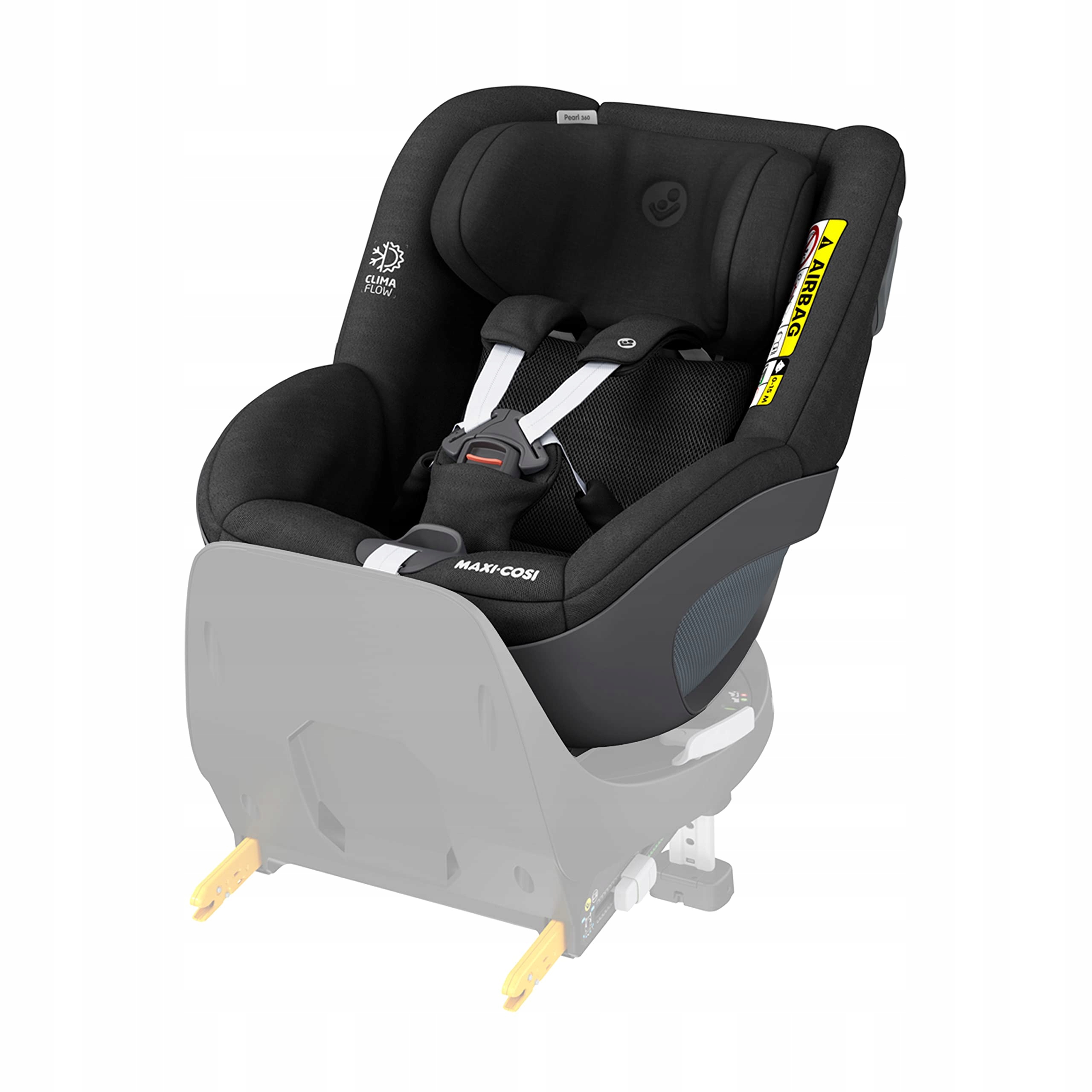 Fotelik samochodowy Maxi Cosi Pearl 360 czarny Isofix 0-18 kg 67-105 cm