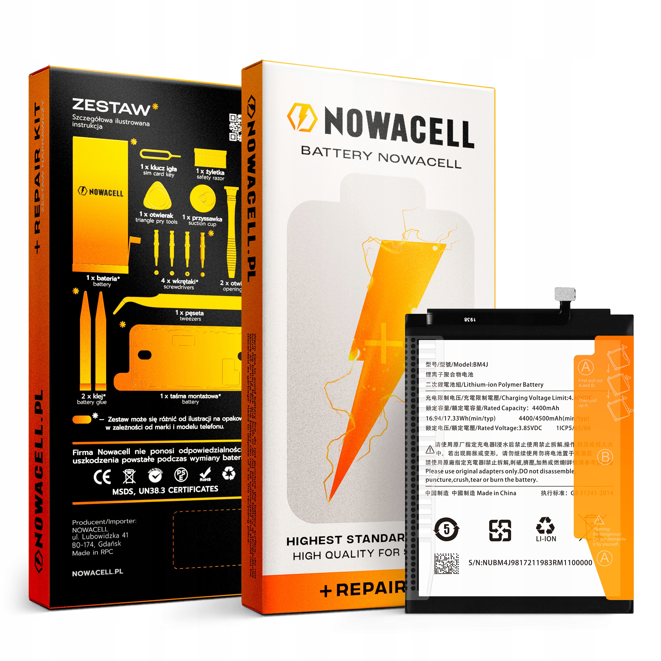 Bateria do Xiaomi Redmi Note 8 Pro Nowacell 4500 mAh